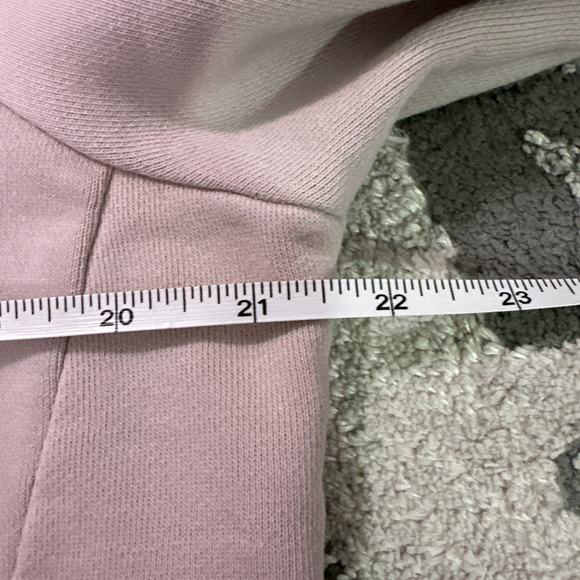 ATHLETA‎ Funnel Fleece Sweatshirt Soft Pink Warm Cozy Turtleneck Top Size XS - Picture 6 of 8